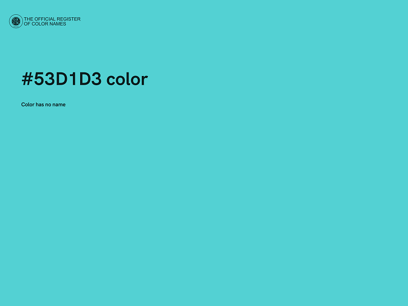 #53D1D3 color image