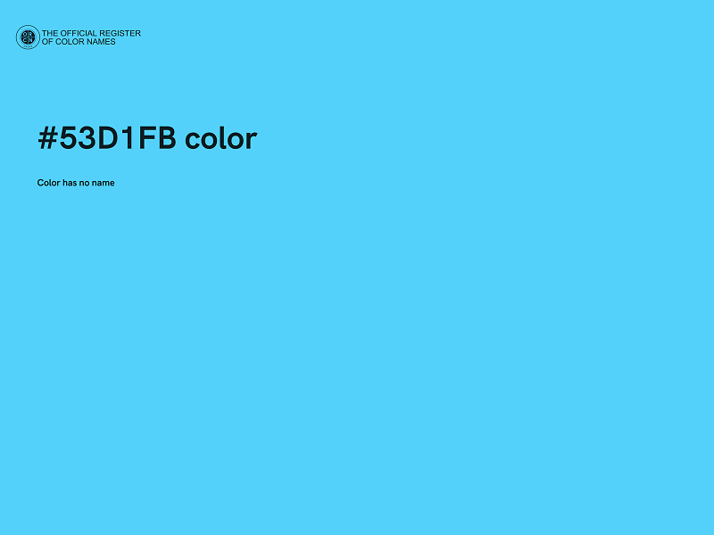 #53D1FB color image