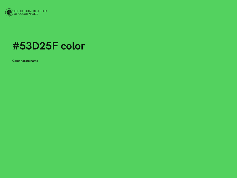 #53D25F color image