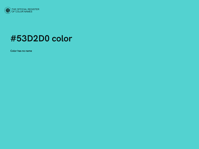 #53D2D0 color image