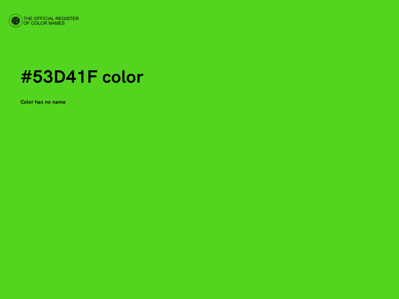 #53D41F color image