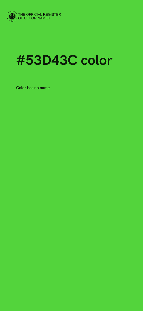 #53D43C color image