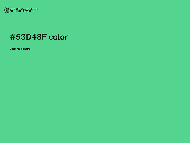 #53D48F color image