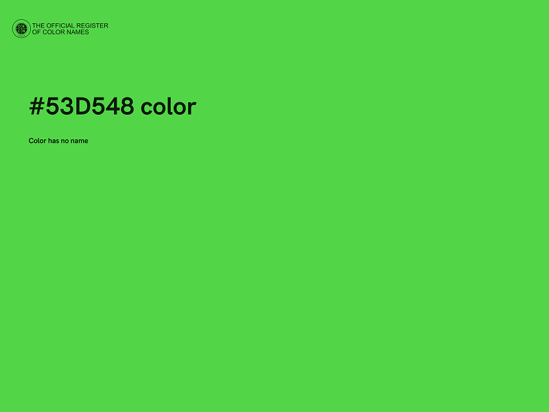 #53D548 color image