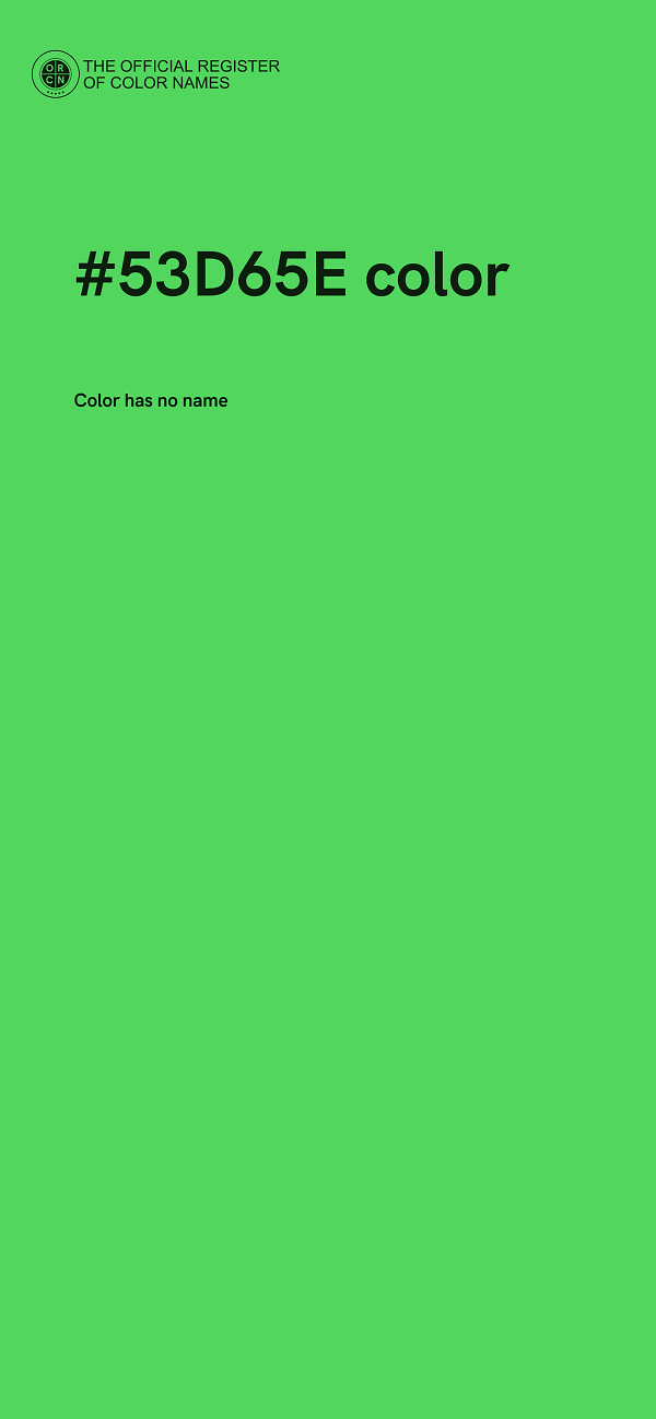#53D65E color image