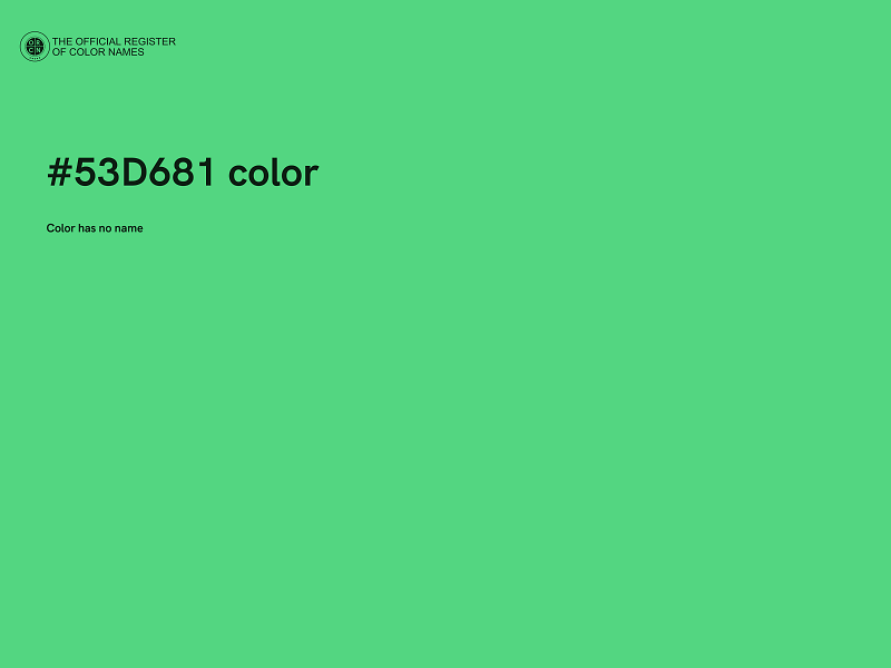 #53D681 color image