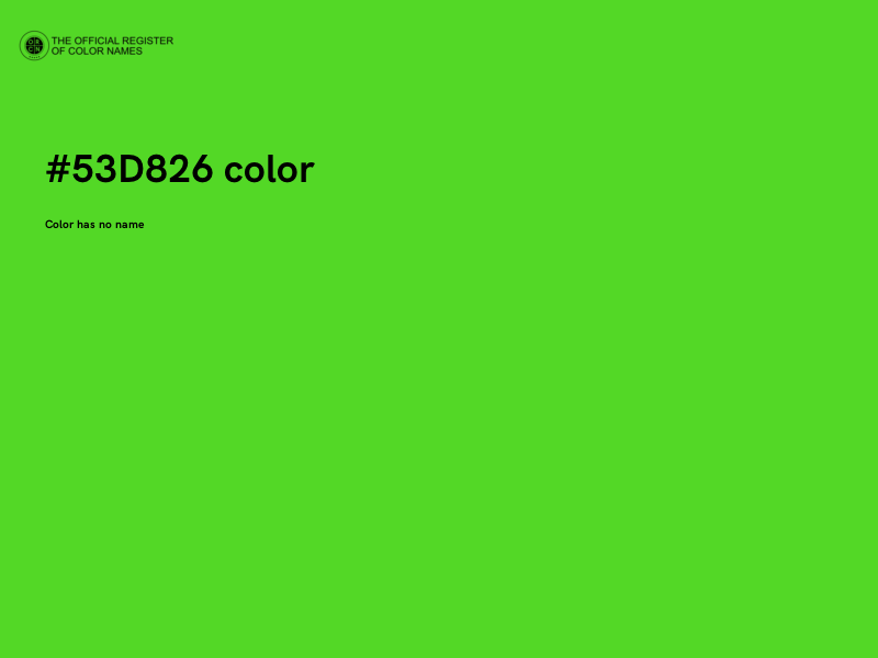 #53D826 color image