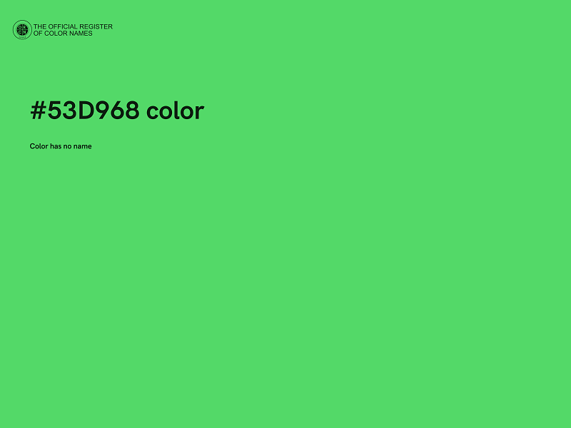 #53D968 color image