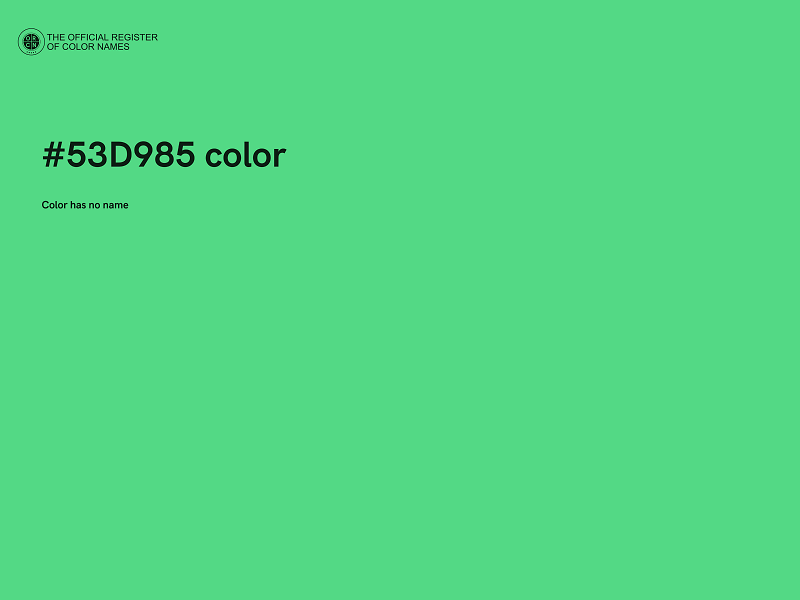 #53D985 color image