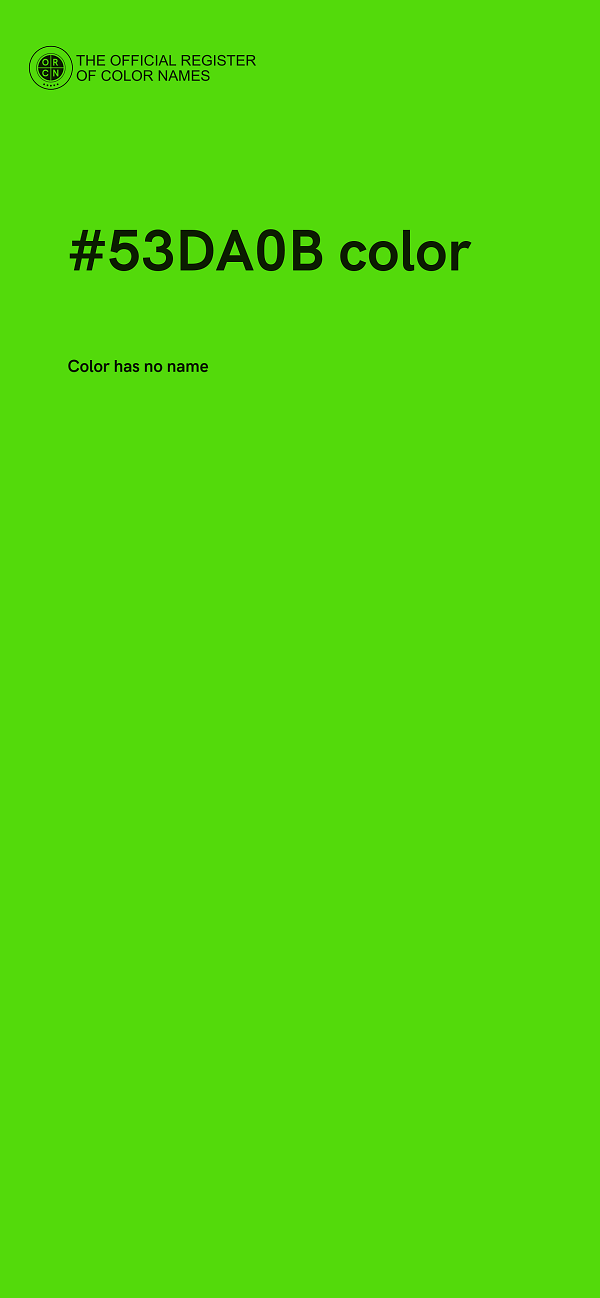 #53DA0B color image