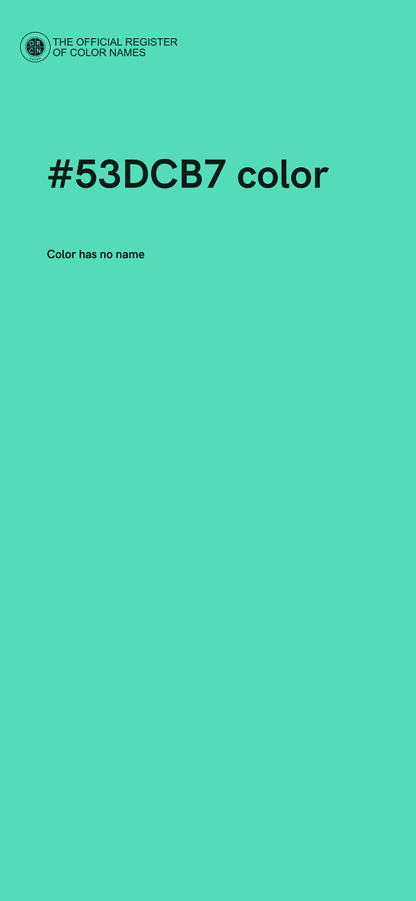 #53DCB7 color image
