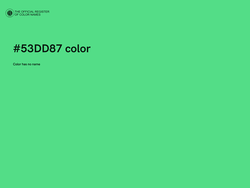 #53DD87 color image