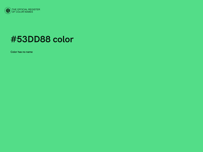 #53DD88 color image