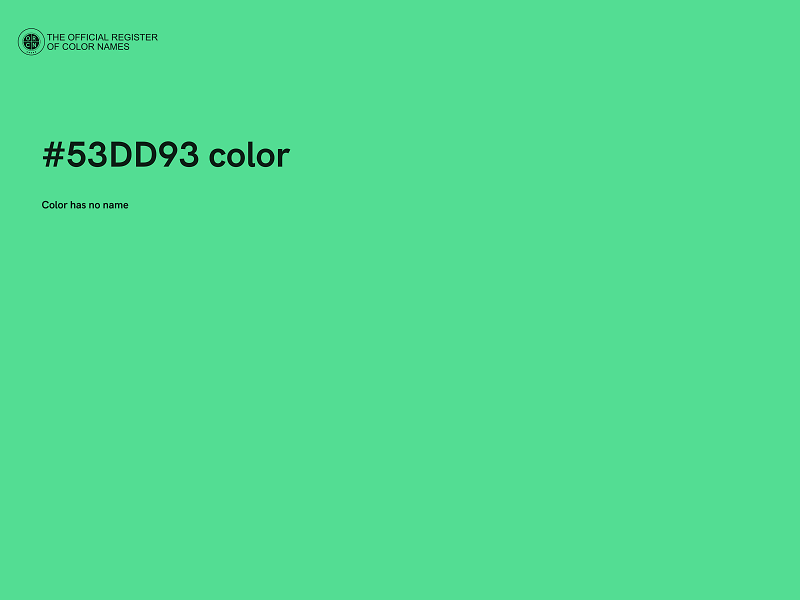 #53DD93 color image