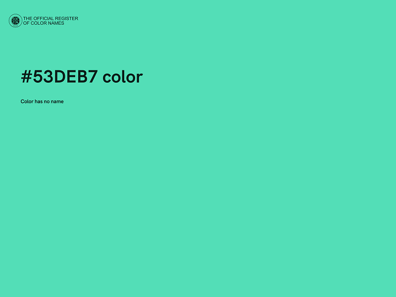 #53DEB7 color image
