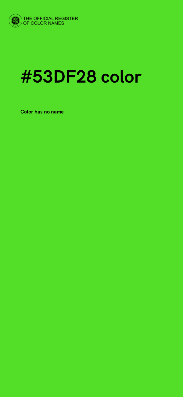 #53DF28 color image