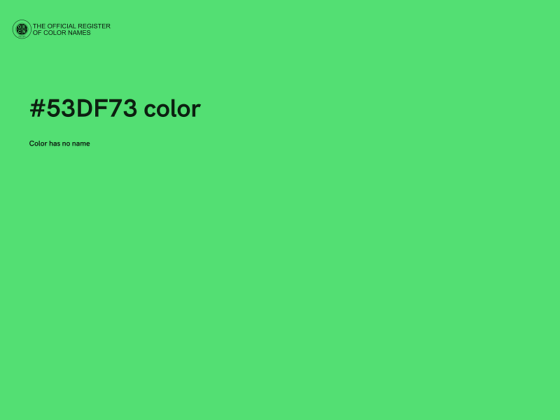 #53DF73 color image
