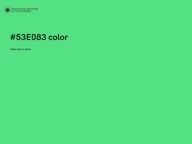 #53E083 color image