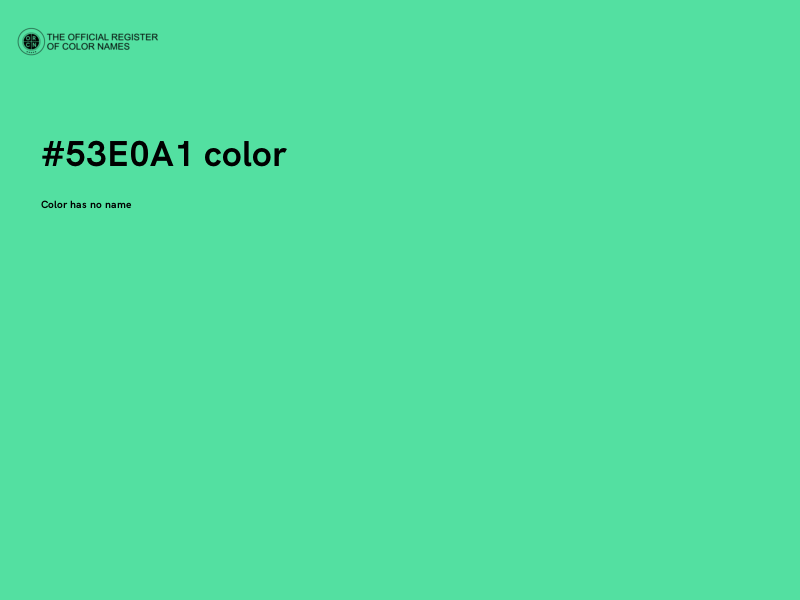 #53E0A1 color image