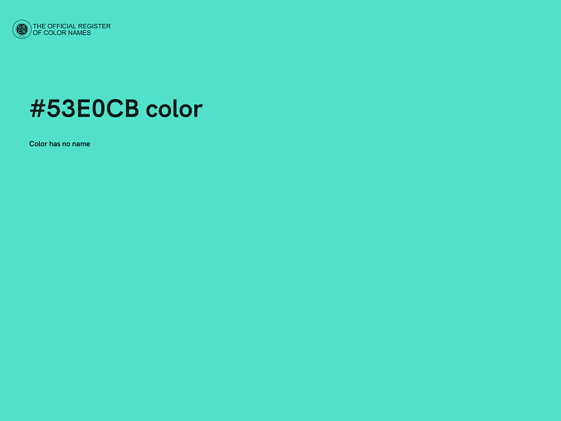#53E0CB color image