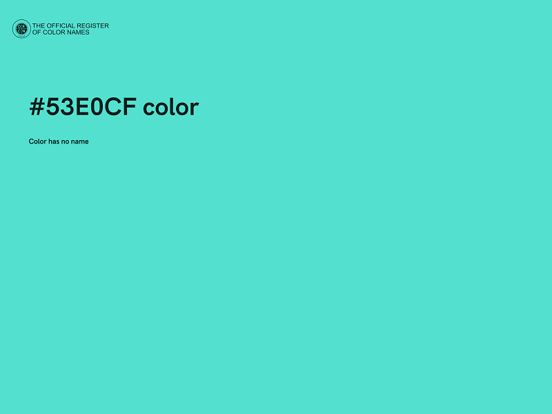 #53E0CF color image