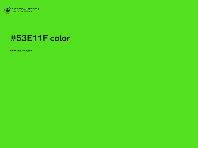 #53E11F color image