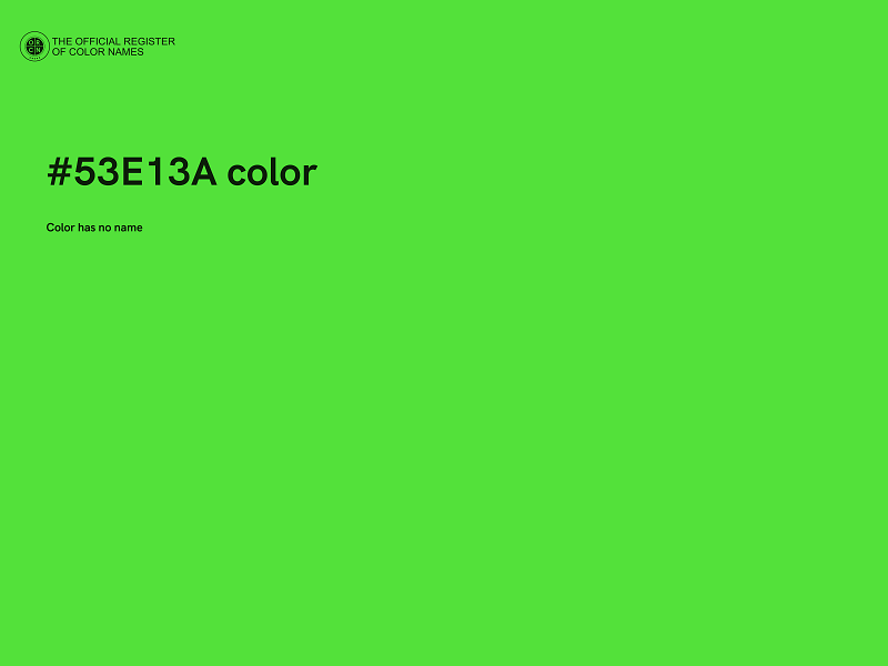 #53E13A color image