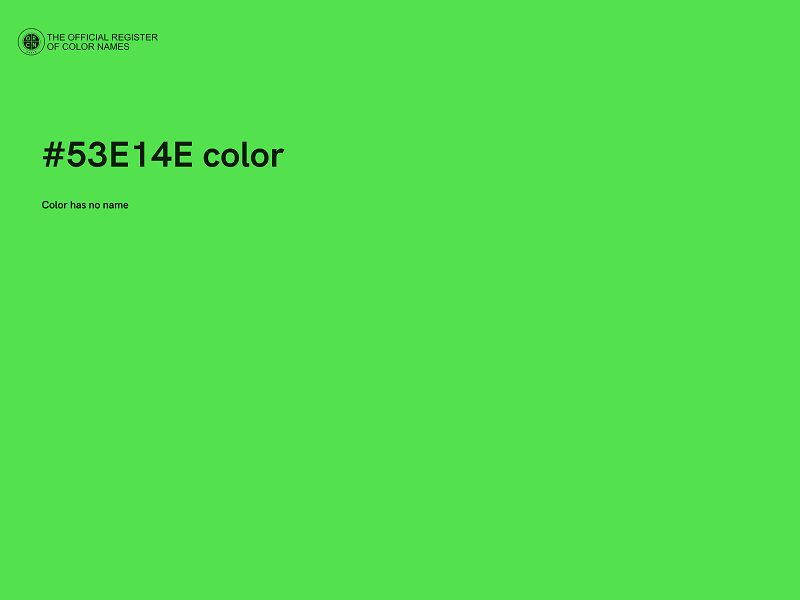 #53E14E color image