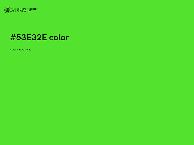 #53E32E color image