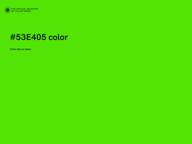 #53E405 color image