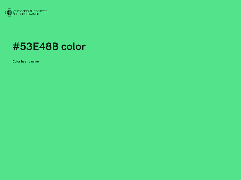 #53E48B color image