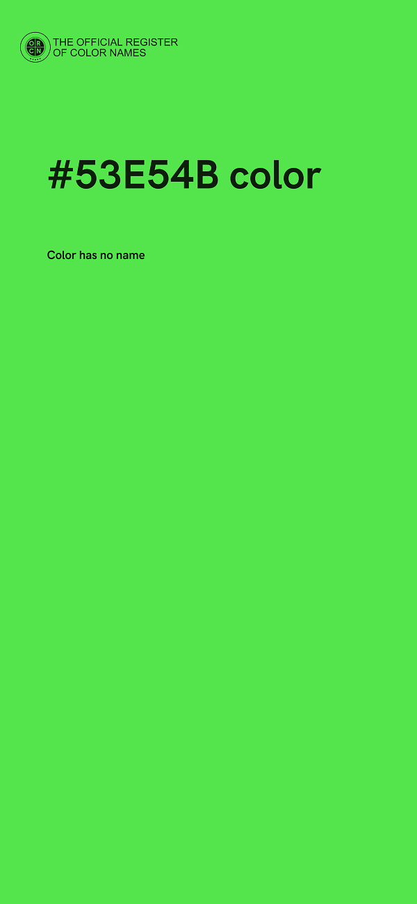 #53E54B color image