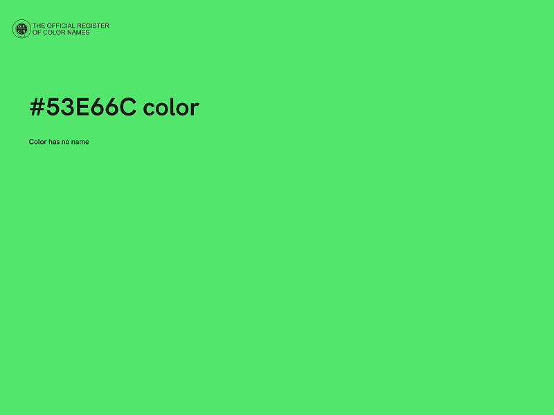 #53E66C color image