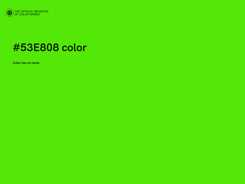 #53E808 color image