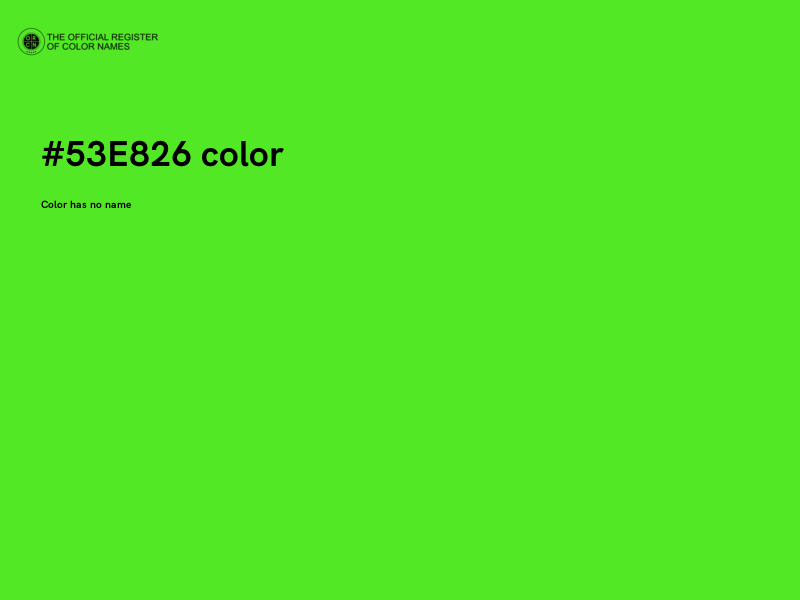 #53E826 color image