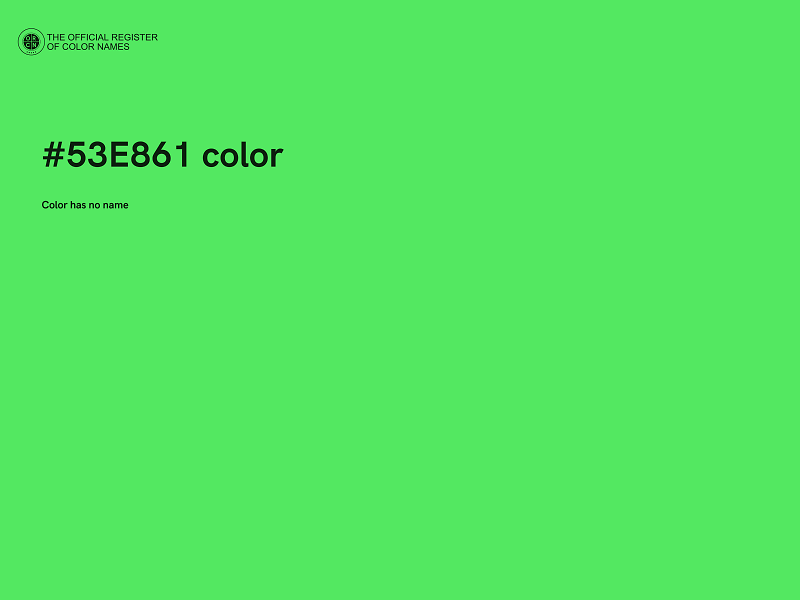 #53E861 color image