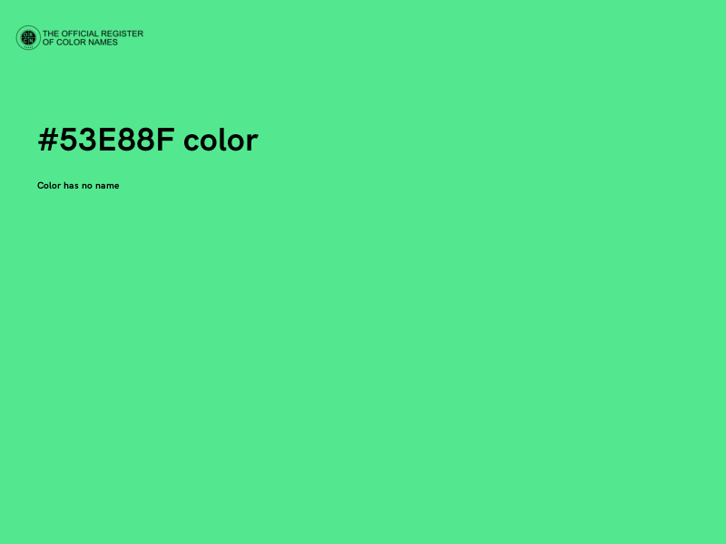 #53E88F color image