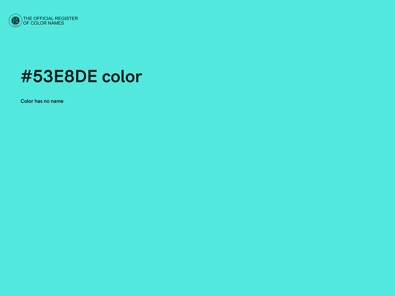 #53E8DE color image