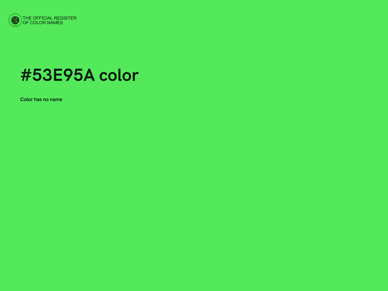 #53E95A color image