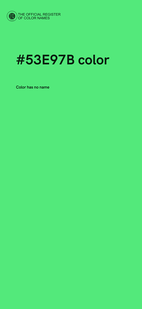 #53E97B color image