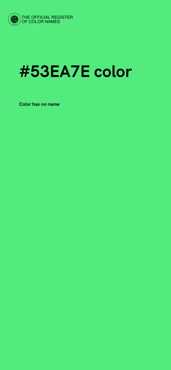 #53EA7E color image