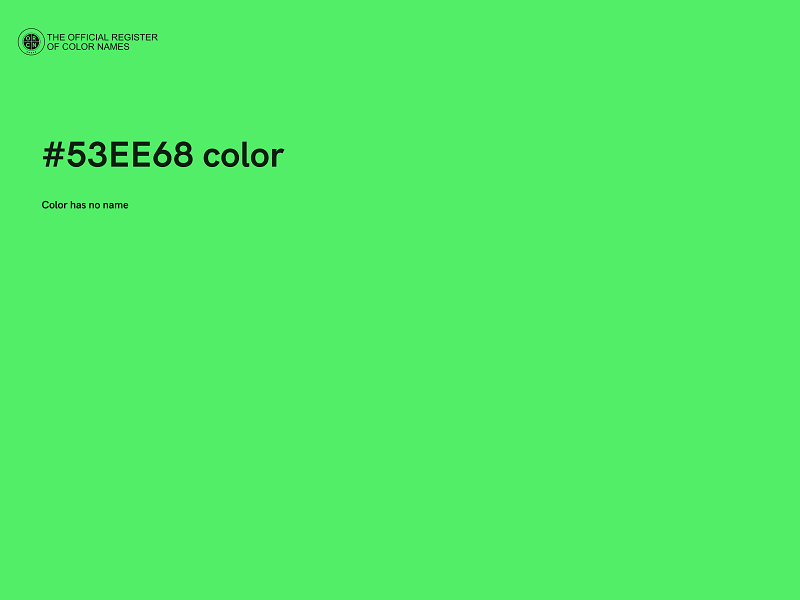 #53EE68 color image