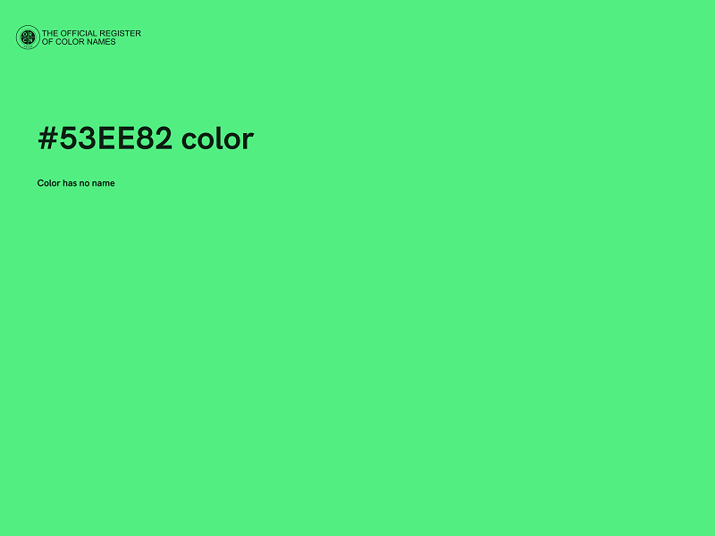 #53EE82 color image