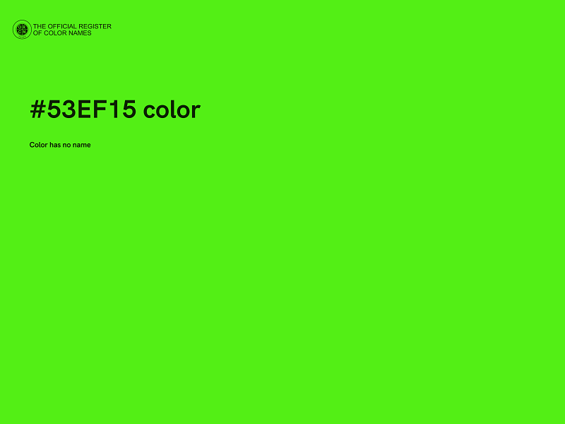 #53EF15 color image