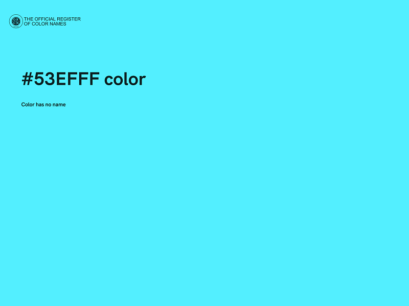 #53EFFF color image