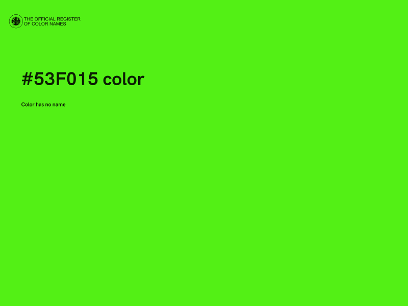 #53F015 color image