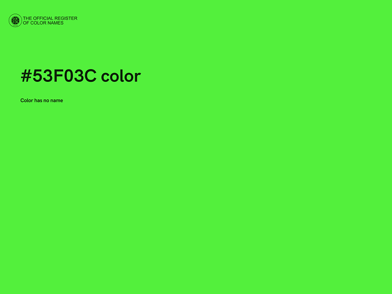 #53F03C color image