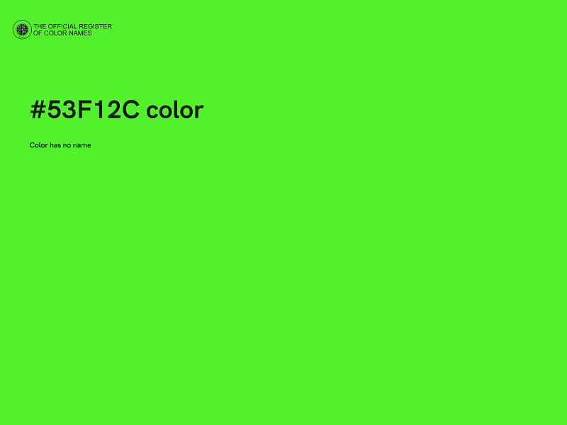 #53F12C color image