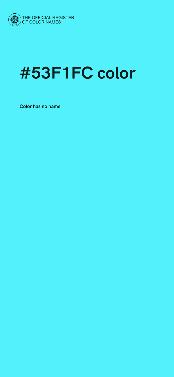 #53F1FC color image
