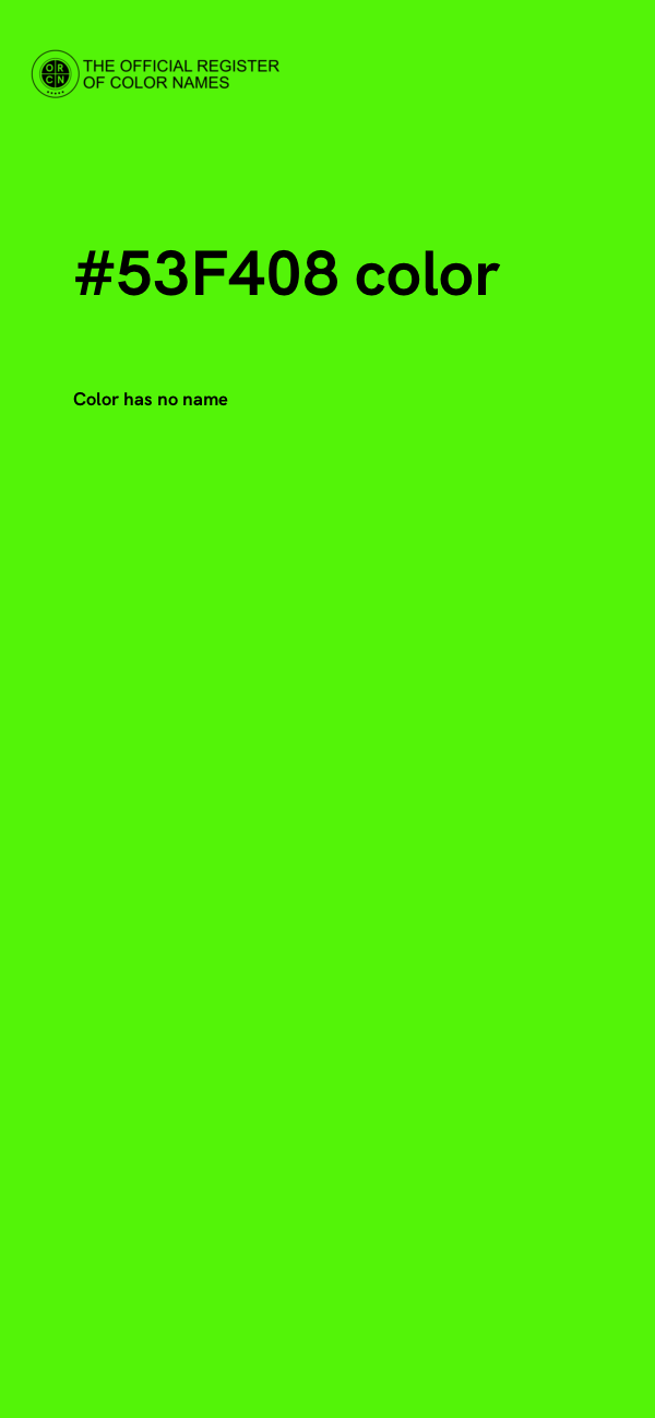 #53F408 color image